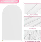 Red Embroidered Hibiscus Pattern Arched Background Cover for Birthday Bride Shower Decoration Photography Background