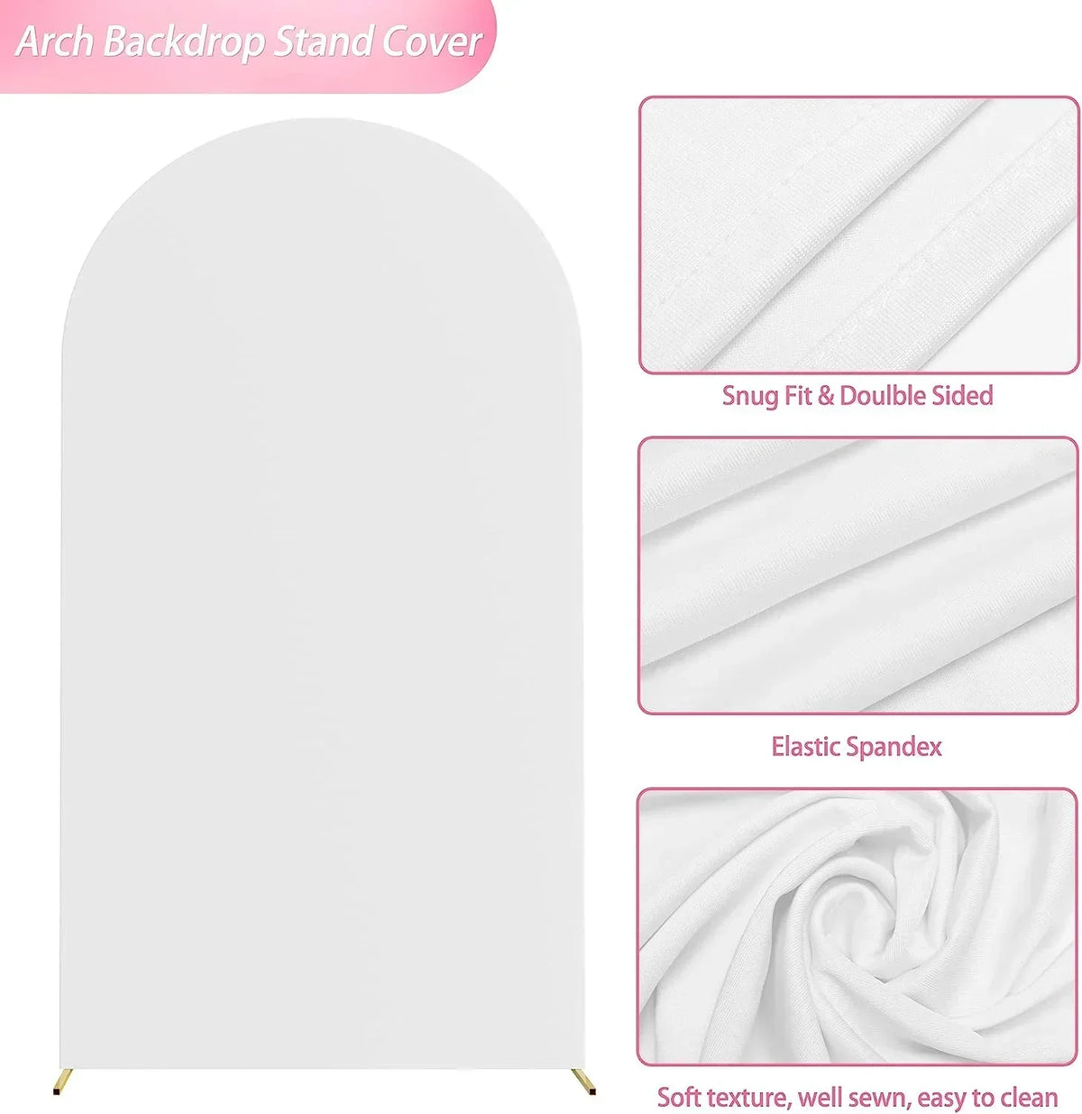 Red Embroidered Hibiscus Pattern Arched Background Cover for Birthday Bride Shower Decoration Photography Background
