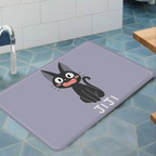 KiKi Jiji Cat Room Mats Nordic Style Home Doormat Bathroom-Toilet Mats Bedroom Hotel Decor Mat