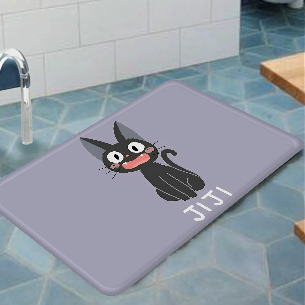 KiKi Jiji Cat Room Mats Nordic Style Home Doormat Bathroom-Toilet Mats Bedroom Hotel Decor Mat
