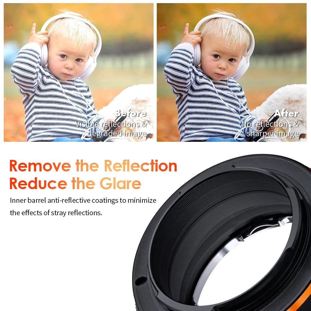 K&F CONCEPT PK-E Lens Mount Adapter for Pentax K PK Lens to Sony NEX E Mount Camera A5000 A5100 A6000 A6300 A6500 MF Cameras