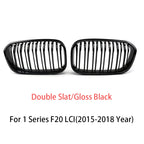 Front Bumper Racing Radiator Mesh Grill For BMW 1 Series F20 F21 Facelift 2015-2019 Year Gloss Matte Black M Color Carbon Print