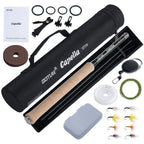 Goture Tenkara Fly Fishing Rod Combo 3.6m Ultralight Carbon Fiber Rod with Line Lure Clipper Portable Tenkara Rod Set Tackles