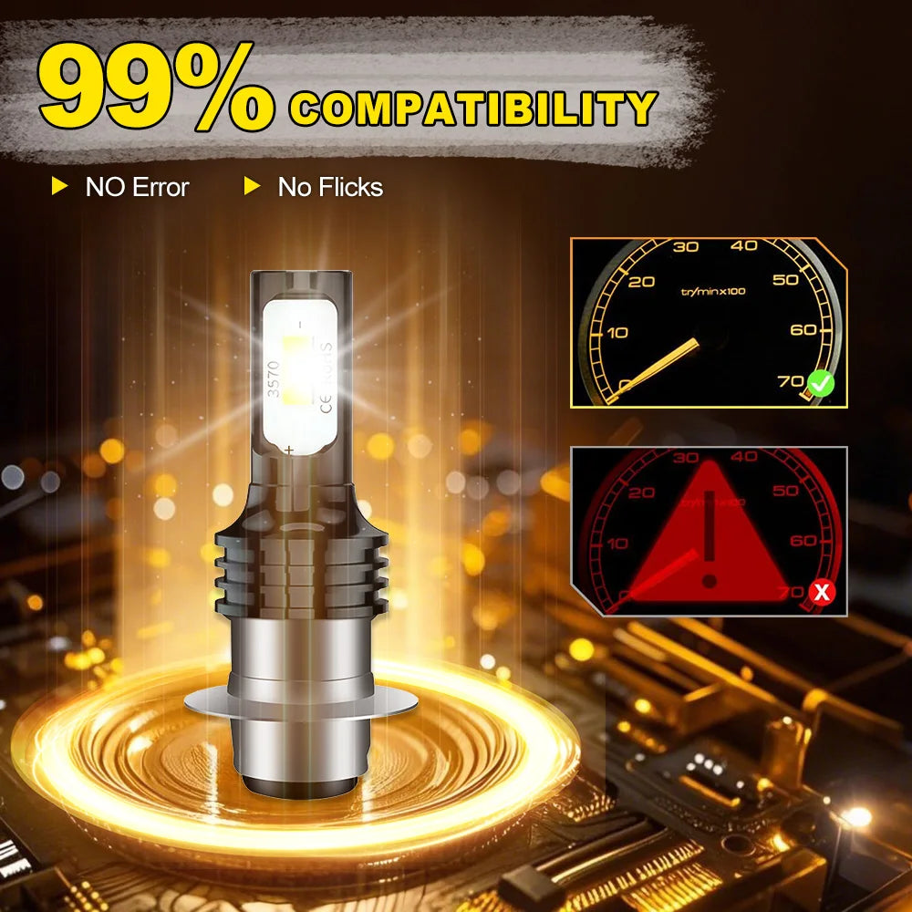 H6 H6M H15D Fit For Yamaha YFZ450R Rhino 700 Raptor YFM660 Fog Bulb 6000K Auto Fog Bulb 2 Pack