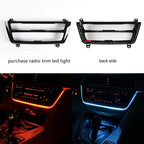Dashboard Center Console Ambient lighting Interior 2 Colors Radio AC Panel LED Trim For BMW 3 4 series F30 F31 F32 F33 F34 F36