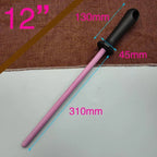 8/10/12 Inch Professional Ceramic Knife Sharpener Rod Durable Knife Grinder With Non-Slip Handle Kitchen Knife Sharpening Blade