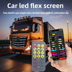 2 PCS Devil‘s Eye LED Animation Screen Light Car Windshield Screen USB Plug-in DIY App Control Flexible Scrolling Text Display