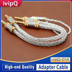 ivipQ-01A Flagship 2.5mm/3.5mm/4.4mm to Male Balanced Adapter Recording Cable for Audio Headphone Amplifier NW-WM1ZM2, NW-ZX300A