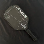Double Black Diamond 16mm pickleball Paddle, T700 carbon fiber black matte surface, good spin performance