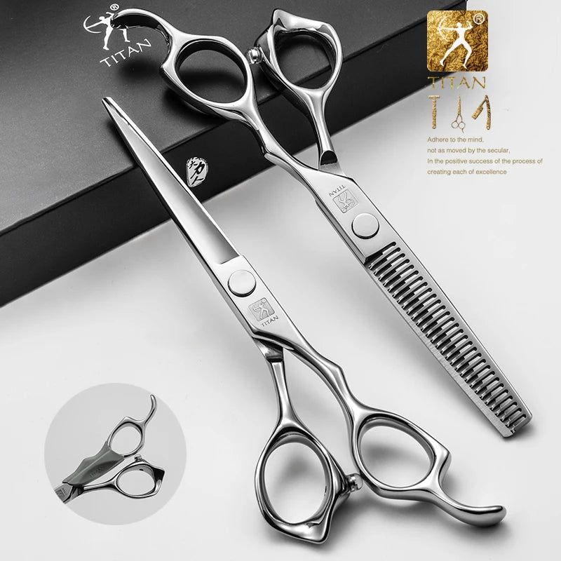 Titan Professional Hair Cutting/Thinning Scissors Shears 440C Steel 5.0-6.5in