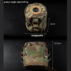 Portable Toilet Paper Roll Holder MOLLE Pouch for Hiking Camping, Black/Camo/Tan