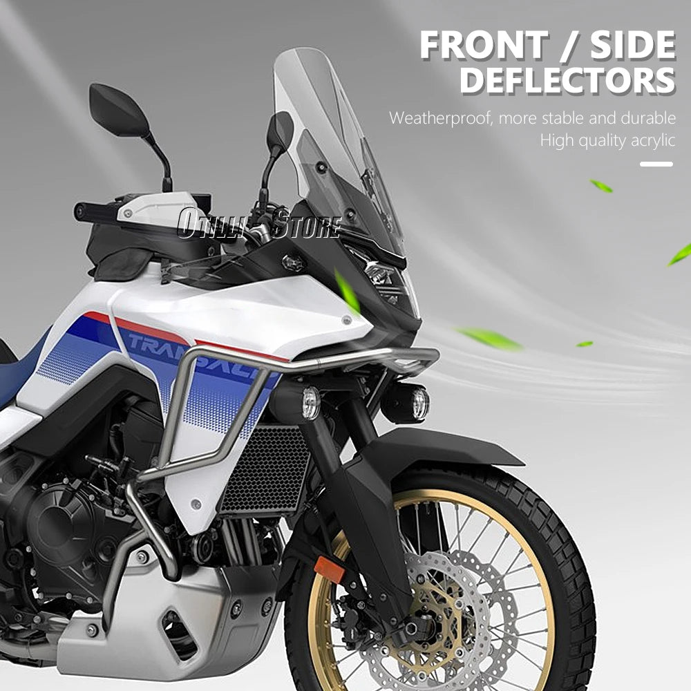 XL750 Transalp Front Wind Deflectors Side Spoiler Windshield Windscreen Motorcycle For Honda XL 750 Transalp 2023 2024