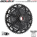 GOLDIX Black MTB Cassete 8/9/10/11/12 Speed 40/42/46/50/50T K7 8/9/10/11/12v Bicycle Freewheel Bicycle Sprocket for Shimano/SRAM