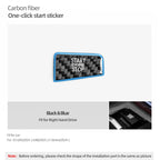 BMW 5 Series G60/G70 X3 G45/G48 2025-2026 Carbon Fiber Start Stop Button Trim Sticker