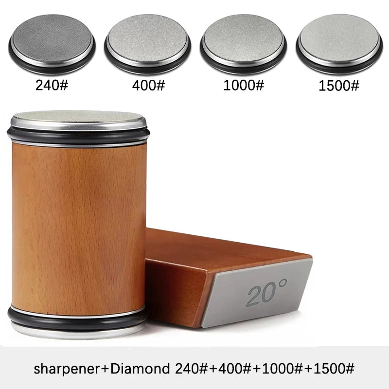 2025 Rolling Knife Sharpener Kit For Straight Edge Roller Knife Sharpening With Industry Diamonds Chef Knife Set Fast Delivery