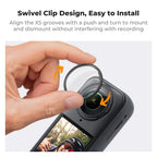 K&F CONCEPT Premium Lens Guards for Insta360 X5 High Transparency Tempered Optical Glass Lens Protector Cover Multi-Coated Glass