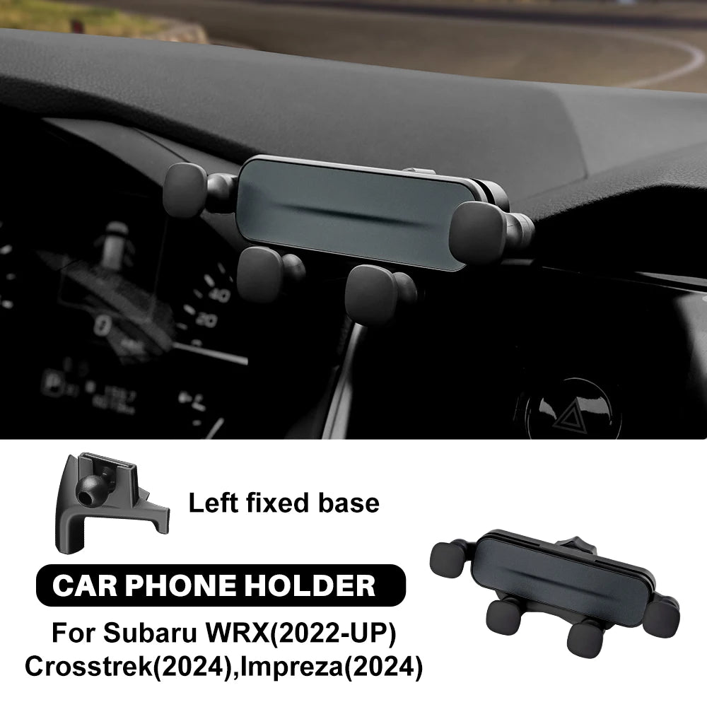 Car Phone Holder Vent Clip Mount for Subaru Crosstrek 2024, Impreza 2024, Black