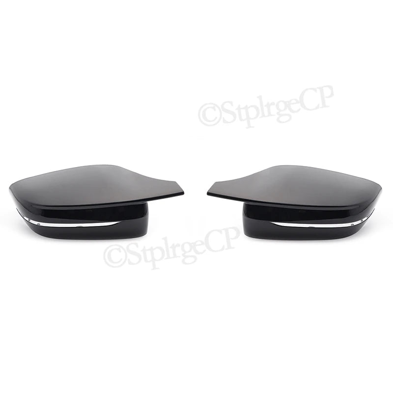 G30 G38 Bright Black Side Wing Rearview Mirror cover caps For BMW 2 3 4 5 7 Series G20 G21 G28 G22 G11 G12 G42 M4 style LHD RHD