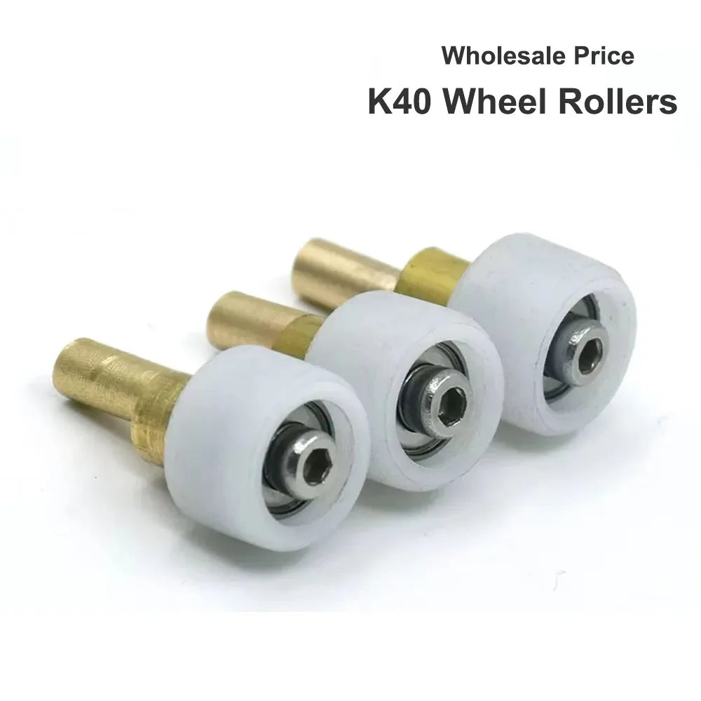 K40 CO2 Laser Engraver Carriage Wheel Roller Set Mini Rubber Rollers + Head Mount 12pcs