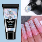 BORN PRETTY Acrylic Gel For Manicure Crystal 30ml Nail Gel Polish For Extension False Nail Tips Quick Building Hybrid Varnish
