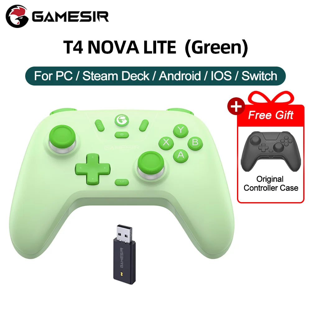 GameSir Nova Lite Wireless Controller Hall Effect Joysticks for PC Switch Android iOS - Blue