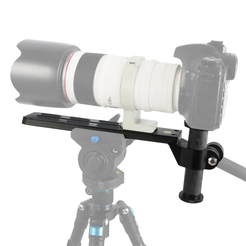 Camera release tripod plate telephoto lens support quick release plate for dslr camera with arca swiss plate carbon fiber pillar