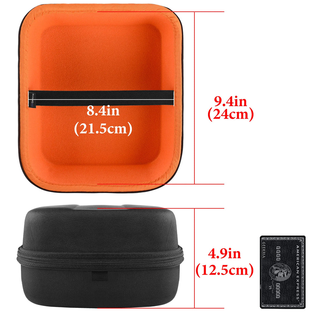 Geekria Headphone Case for Denon AH-D9200, Sony MDR-Z1R Headsets, Replacement Hard Shell Travel Carrying Bag with Cable Storage
