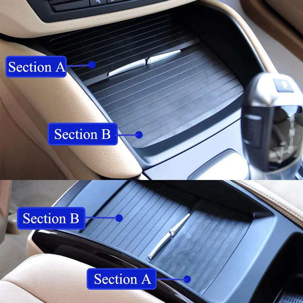 BMW X5 X6 E70 E71 E72 Center Console Cup Holder Sliding Cover Shutter Trim 2007-2014