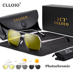 CLLOIO Polarized Driving Sunglasses UV400 Anti-Glare Day Night Vision, Photochromic