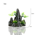 Resin Aquarium Rockery Mountain Decoration Artificial View Rock Cave Stone Tree Fish Tank Ornament Aquarium Decor Home New