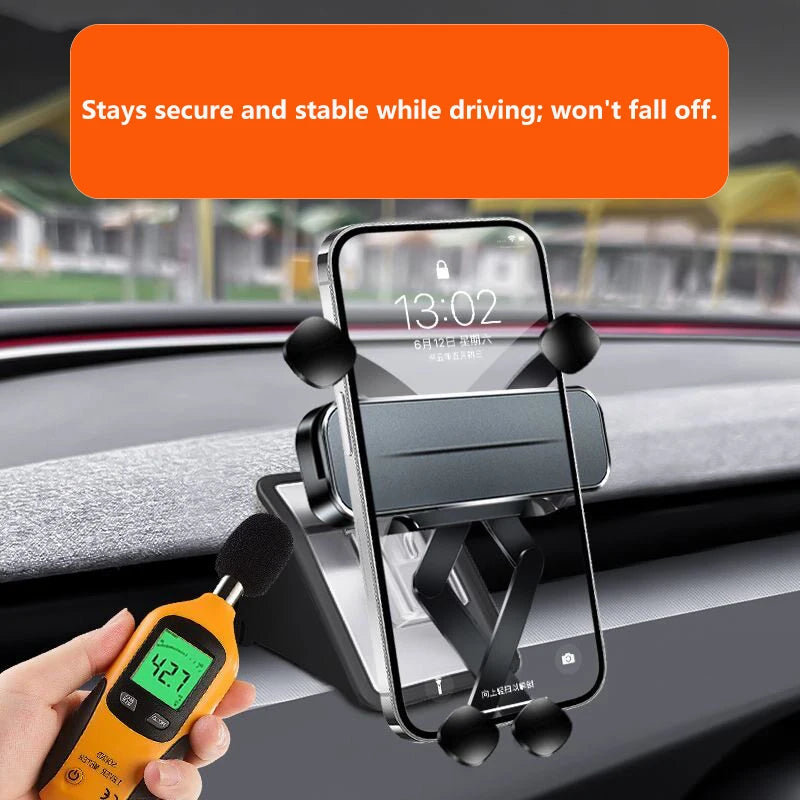 Car Phone Holder Gravity Mount for Tesla Model Y Juniper & Model 3 Highland (2024-2026)