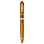Asvine V126 Vacuum Filling Fountain Pen EF/F/M/ Stub 1.1 Nib, Transparent Brown/ Matte Gray, White Acrylic Writing Gift Set