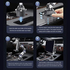 car Magnetic Mobile phone stand 360-degree rotation Adjustable Arm Universal Car Cup Holder Tablet & Phone Mount for iPad Pro