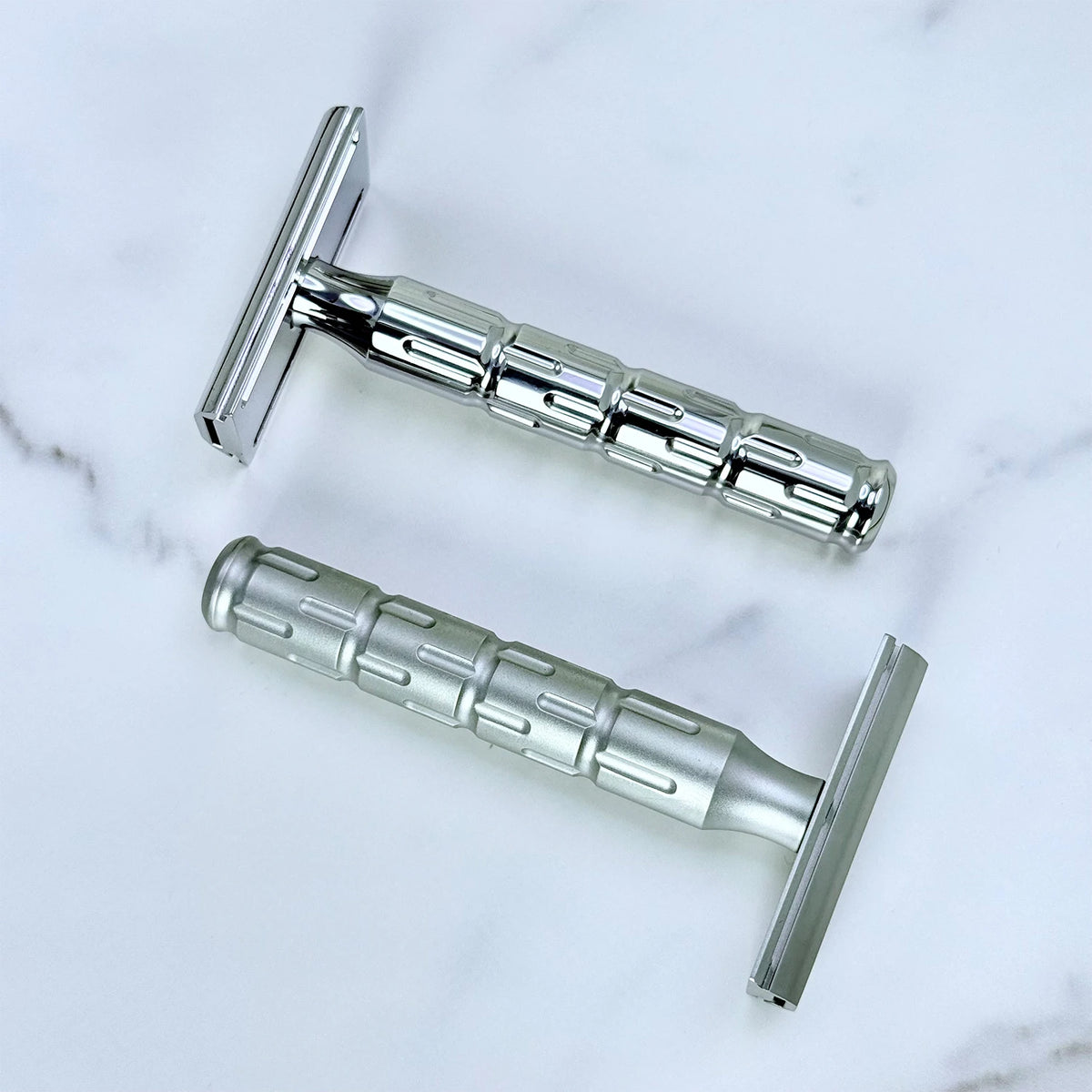 Kampfe CNC processing stainless steel safety polished  shaver Men's razor gifts women hair Manual double-edgedremoval