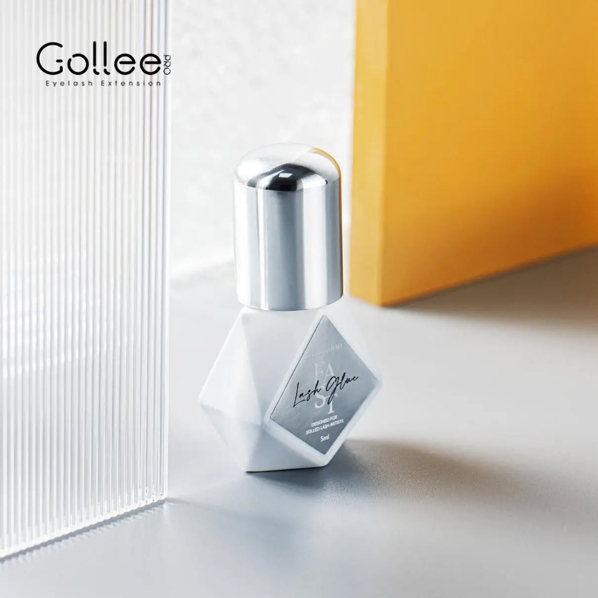 5 Bottles Gollee Eyelashes Extension Glue 7-9 Week Long Lasting Grafting Lashes Glue 0.3-1s Quick Drying  Black Glue Latex Free