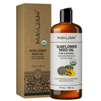 USDA Organic Coconut Oil for Skin Face Hair Cold-Pressed Sweet Almond Moroccan Argan Sunflower Seed Oil for Massage Moisturize