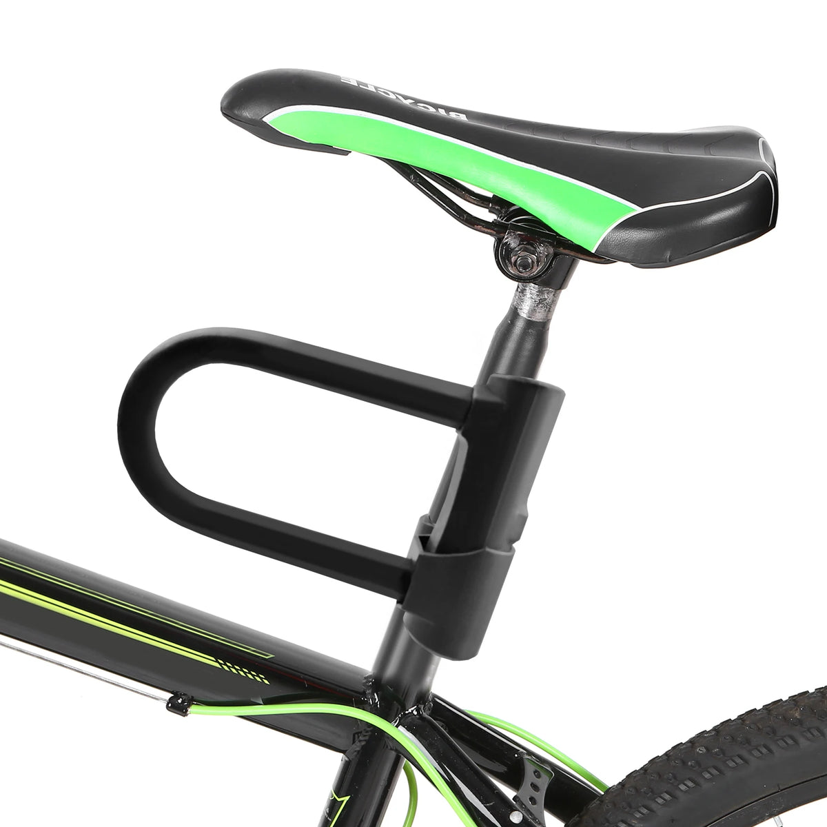 Heavy Duty Bicycle U-Lock with Mounting Bracket, Anti-Theft U Shape Lock Set