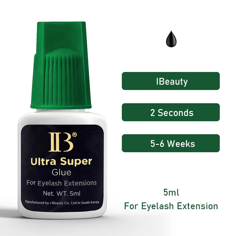 10 Bottles IBeauty Ultra Super For Eyelash Extension Glue Green Cap Waterproof Lash Adhesive Makeup Tool Fastest Eyes Open Korea