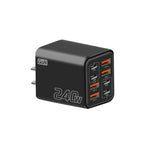 2026 New 240W Multi Port Charger Pd Smartphone Super Fast Charging 4usb-4type-C Charging Head EU US UK Adapter
