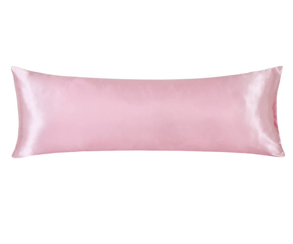 Body Satin Pillow Cover with Envelope Closure,Long Pillow Cases,Soft and Breathable Body Pillowcase,Gift for Sleepers,20x54 Inch