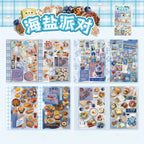 4pc/set Japanese Y2K Cute Scrapbook Sticker Aesthetic Kawaii Animal Food Dessert Journaling Sticker DIY Decor Stationery Sticker