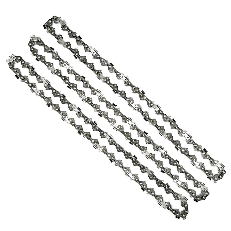 Chainsaw Blades 3 Pieces Saw Chains Semi Chisel for 3/8" Pitch 1.3mm Gauge 44 45 50 52 55 56 57 59 Drive Links Are Available