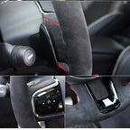 Hand Stitched Steering Wheel Cover Suede M Sport M3 E90 E91 E92 E87 E81 E82 E88 X1 E84 Car Steering Wrap Braid Cover For BMW E93