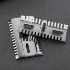 Yaqi Safety Razor Head, 316 Stainless Steel Polished Melon Design