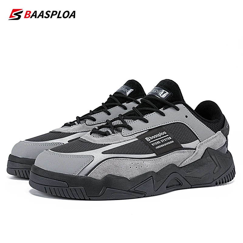 Baasploa Men Casual Shoes New Fashion Walking Sneakers Waterproof Shoes Comfort Tenis for Men Non-Slip Running Shoes