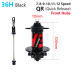 TANKE-MTB Hub Sealed Bearing,for Bicycle 8,9,10,11,12 Speed Mountain Bike Disc Brake,32 Holes,36 Holes,6 NBK Cubo,Aluminum Alloy
