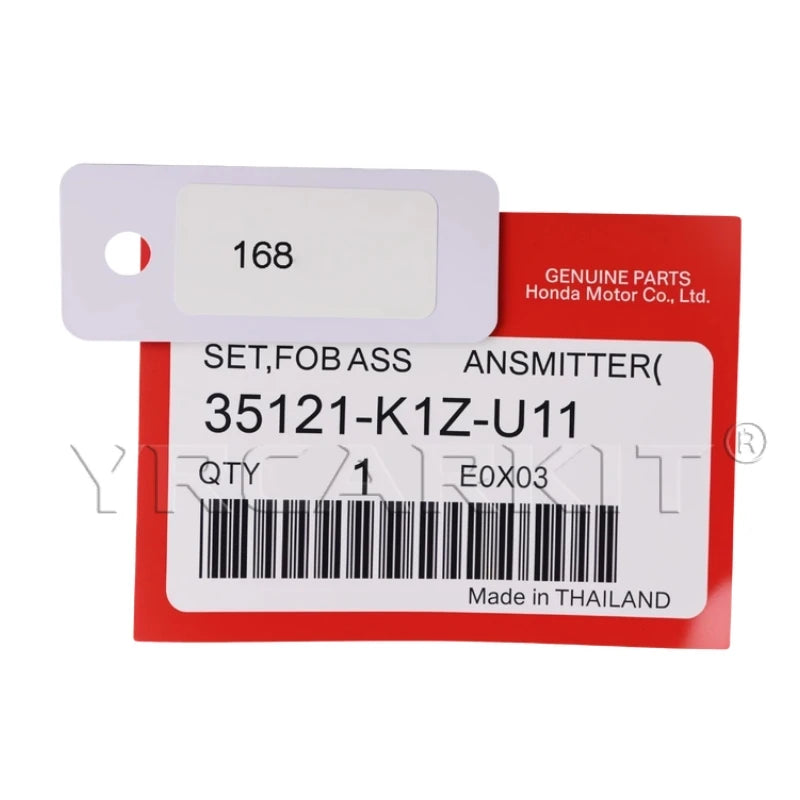 For Honda motorcycle K1Z/K1Y car key PCX160 FORZA NSS350 2021-2023 ID47 Chip FSK 433.92MHZ Replacement Smart Remote Key