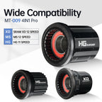 New ARC MT009 4 IN 1 Pro Front Rear Bicycle Hub Mountain MTB Bike Hub Sealed Bearing DT Ratchet 80T Bicycle Hubs 8-12Speed