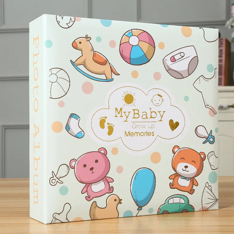 6 inch 200 Pocket 4x6 Cartoon Photo Album 10x15 Photocard Holder Baby Memories Instax Collect Book Family Memory Photos Album
