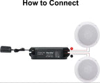 Herdio Waterproof Built In Digital Class Amplifier Bluetooth Compatible Ceiling Speaker 160W 4'' Active LoadSpeaker For Indoor